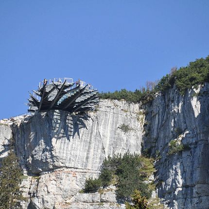 Aussichtsplattform auf der Steinplatte Waidring Simon Oberleitner