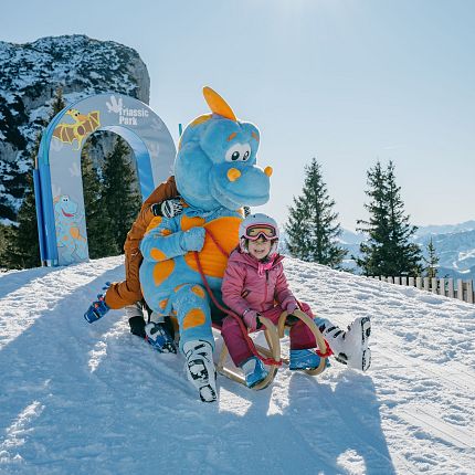 Kinderbetreuung TriassicPark Steinplatte Winter