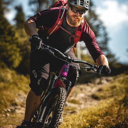 Mountainbaiken auf der Steinplatte Waidring