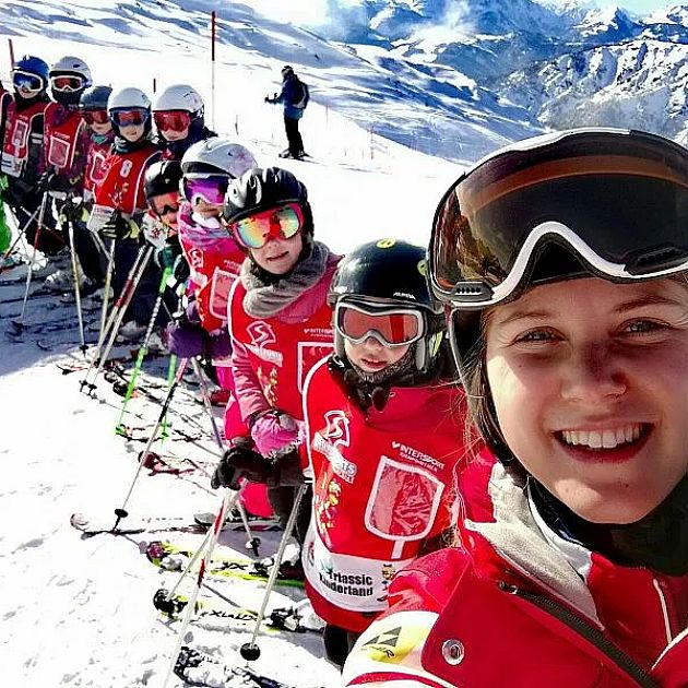 Ski instructors at the Steinplatte Waidring ski school